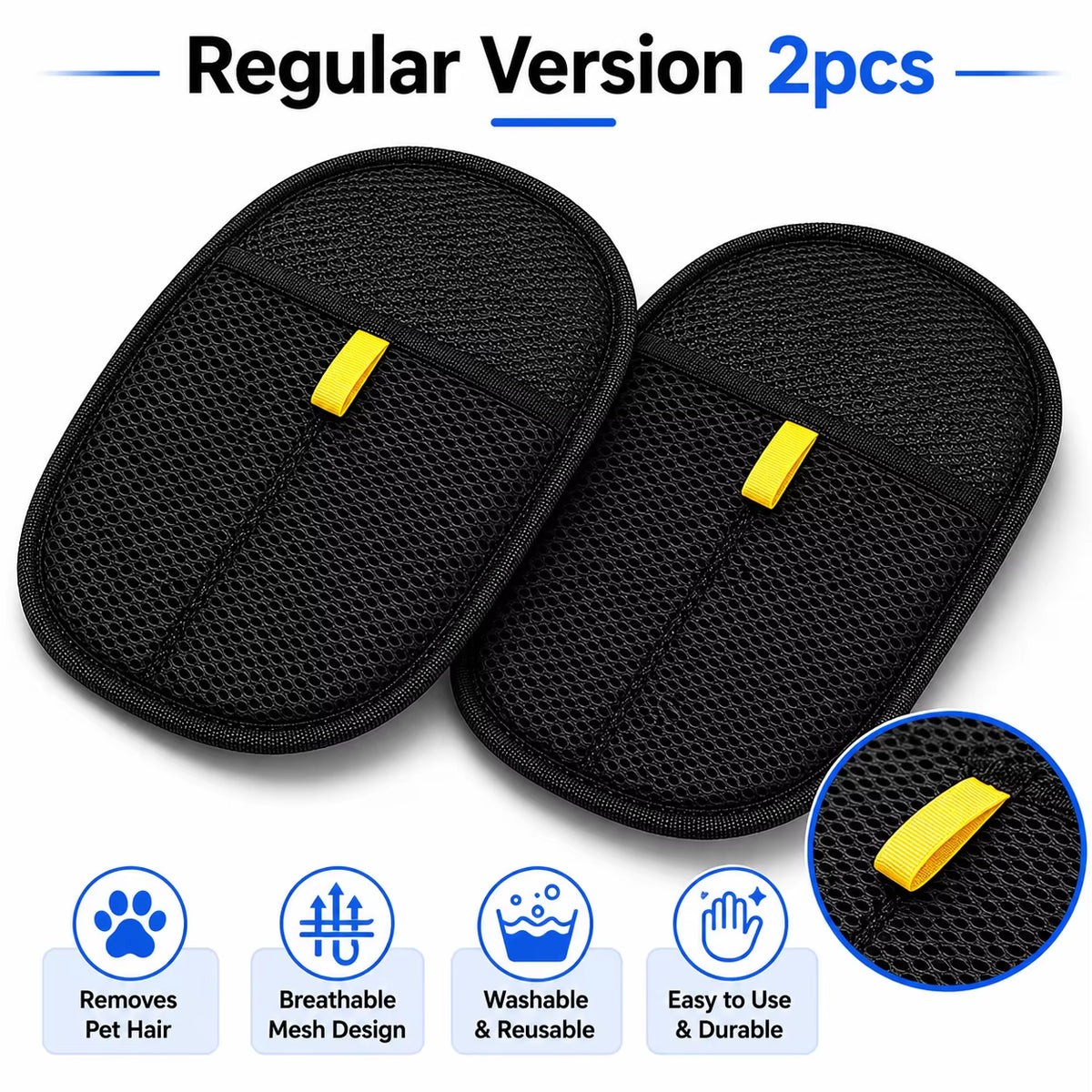 Pet Hair Cleaning and Collection Gloves Pet Double-Sided Multi-Functional Beauty Glove Tool Reduce the Pressure of Pet Ownership