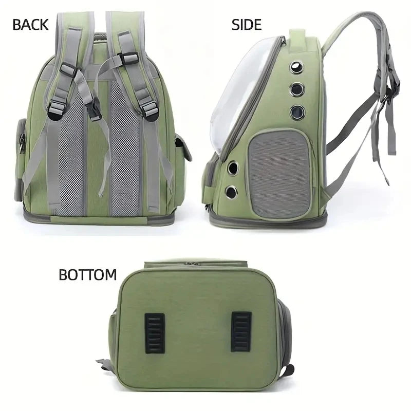 Portable Pet Carrier Backpack - Breathable, Comfortable, and Stylish Bubble Bag for Cats and Dogs